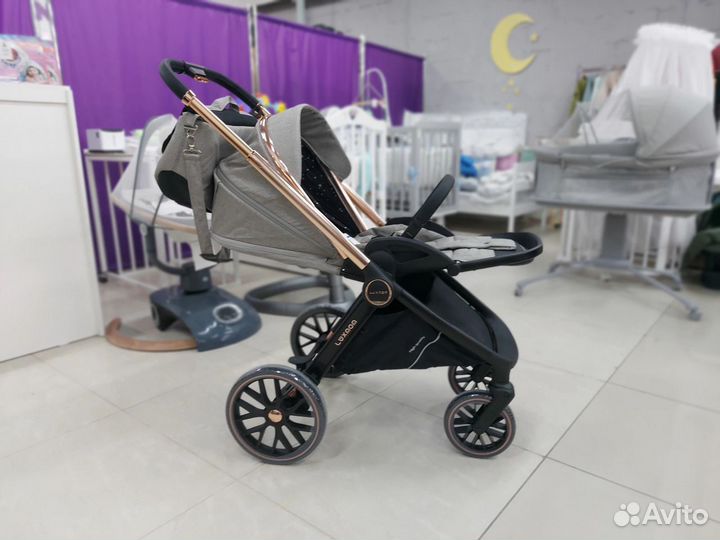 Коляска luxmom 788 3в1 серая