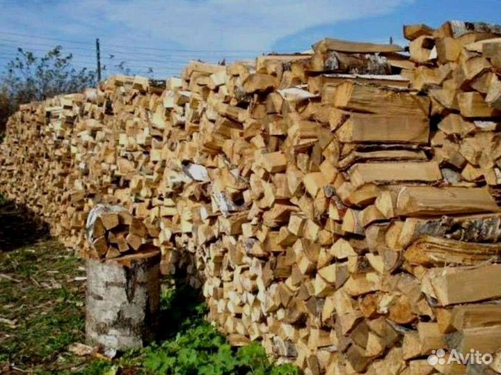 Дрова березовые. Колотые