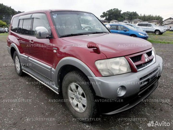 Накладка на передний бампер MMC Pajero 3 2002-2006