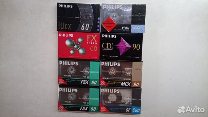 Аудиокассеты запечатанные Philips