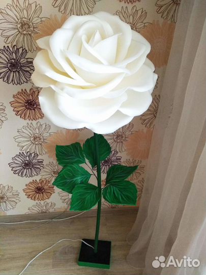 Роза светильник из изолона