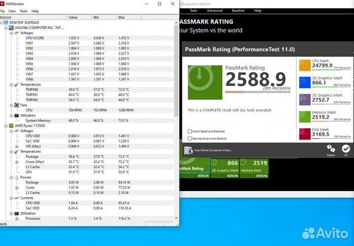 AMD Ryzen 7 5700G Box (+B450M Pro S)