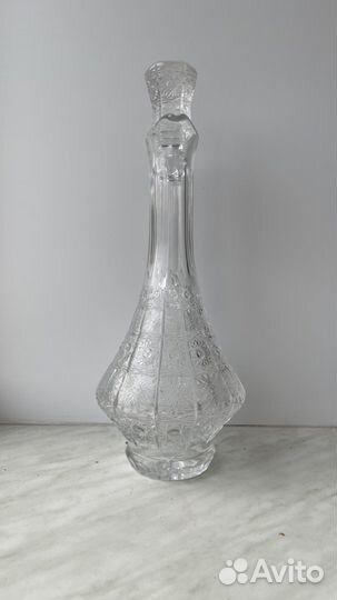Графин хрустальный чср 70-х годов. Богемия