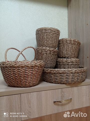 Наборы из ротанга кашпо