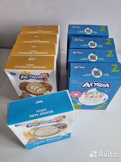 Детское питание (50 банок пюре, 5 каш, 4 смеси)