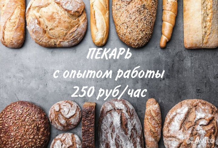 Работа пекарь