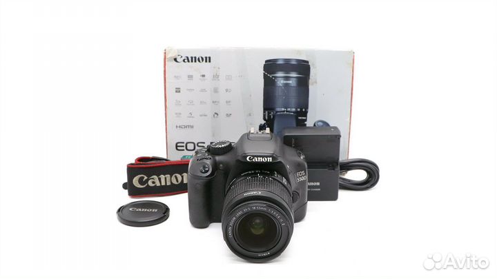 Canon EOS 550D kit в упаковке (пробег 41525 кадров