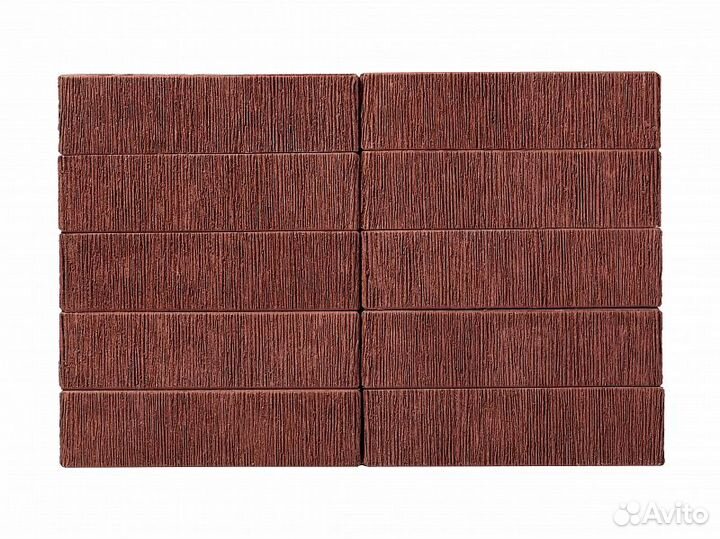 Лицевой кирпич Железногорский Терракотовый Бархат