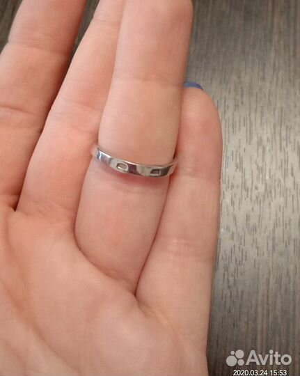Кольцо серебряное