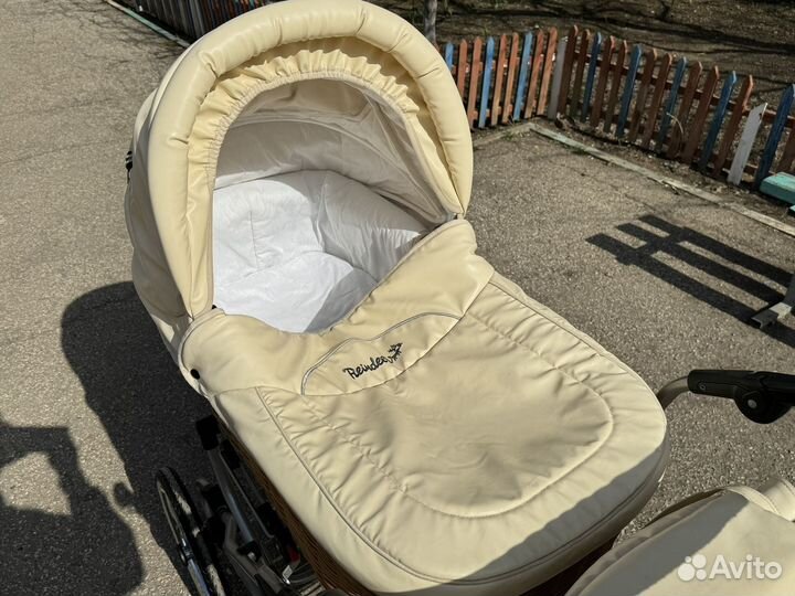 Коляска reindeer eco-leather 2 в 1