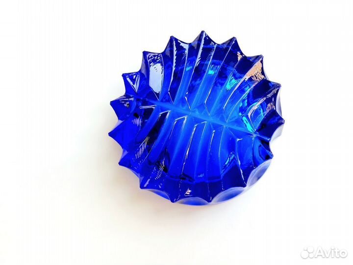 Пепельница цветное стекло СССР ваза конфетница