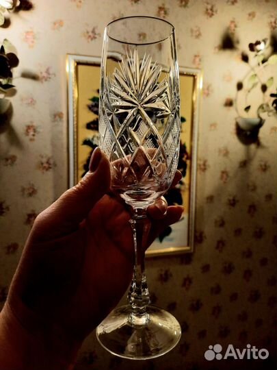 Фужеры хрустальные бокалы для шампанского