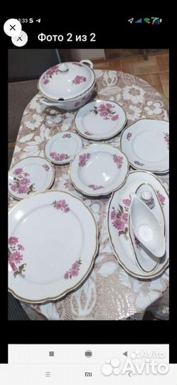 Столовый сервиз фарфор СССР