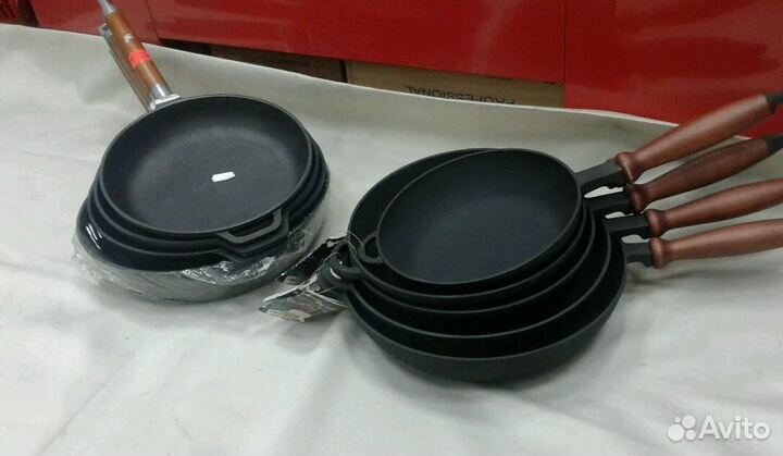 Сковорода (сковородка гриль) чугунная посуда