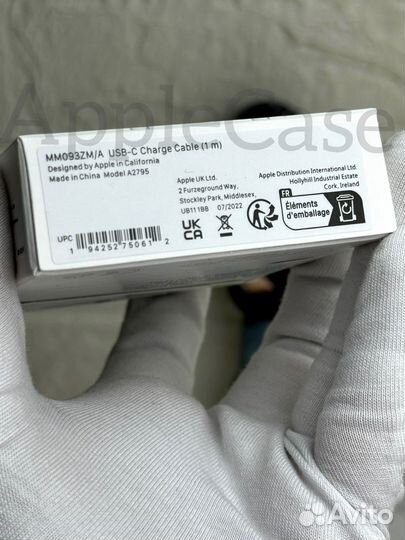 Кабель Apple USB-C плетенный Charge Cable 1м