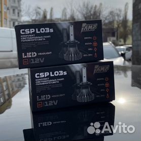 Лед лампы AMP Н4/Н7 новые