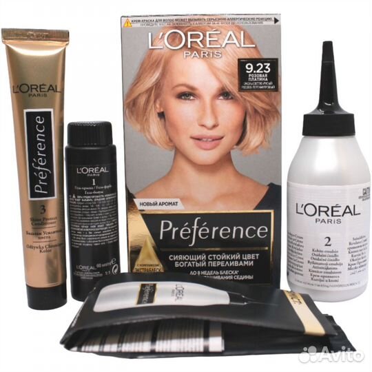 L'oreal Preference Краска для волос 9.23 Розовая п