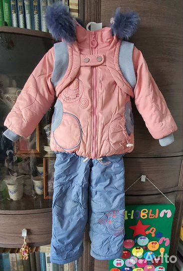 Зимняя куртка и полукомбинезон. Батик 92