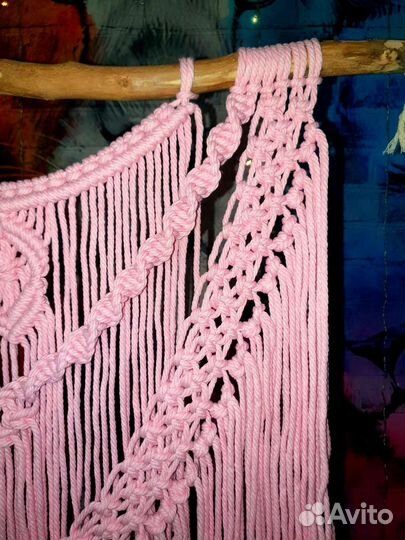 Настенное панно Макраме Интерьер Бохо Сканди