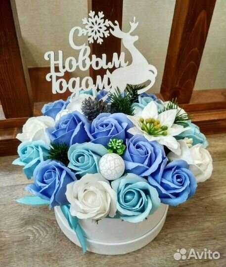 Букеты из мыльных роз