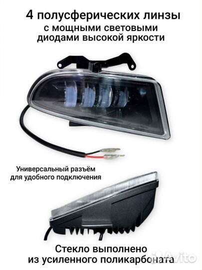 Противотуманные фары hyundai accent Led