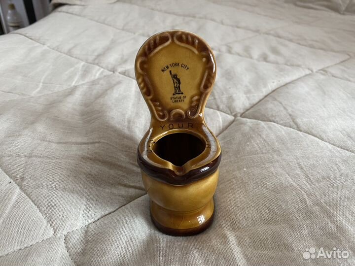 Керамическая пепельница винтажная из США