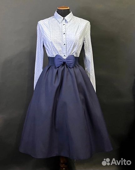 Ретро пинап платье с пышной юбкой