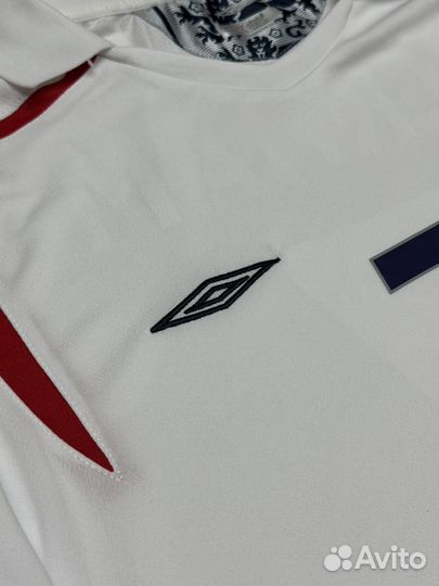 Ретро футболка Автограф Бекхэм Сборная Англии