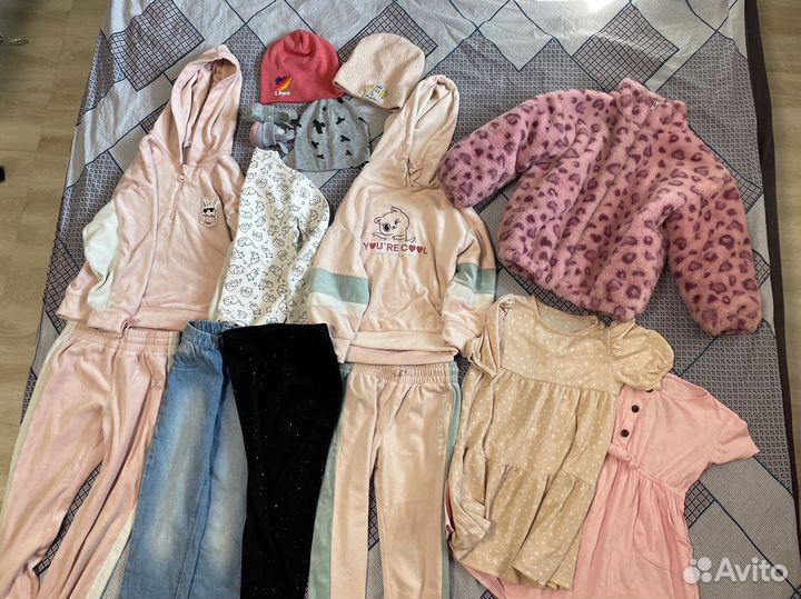 Вещи пакетом на девочку 110 116
