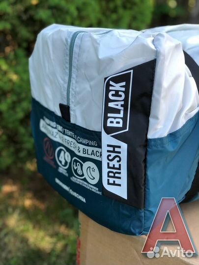 Палатка Quechua Arpenaz 4.2 Fresh and Black