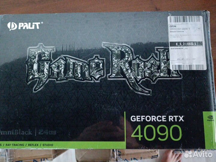 Видеокарта Palit GeForce RTX 4090 GameRock