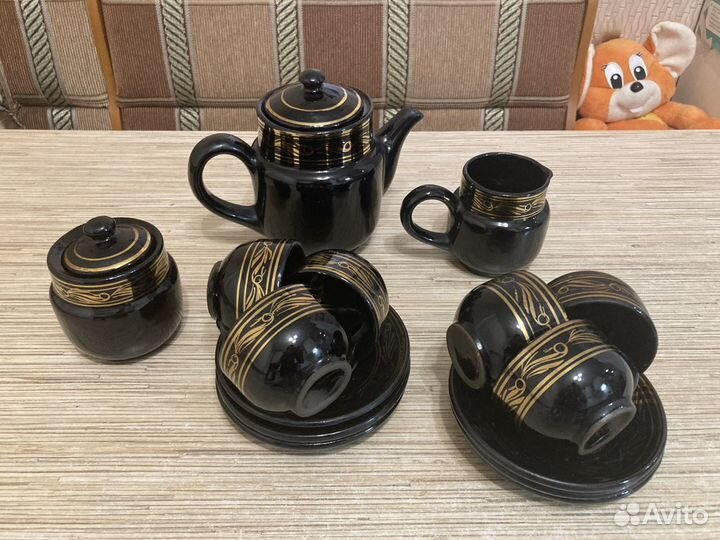 Сервиз кофейный синий кобальт