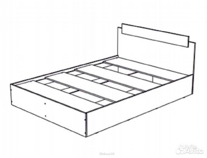 Кровать Эко 1200 ясень шимо