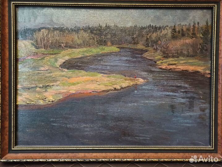 Картина, В. Лукьянов, Москва-река в с. Марково