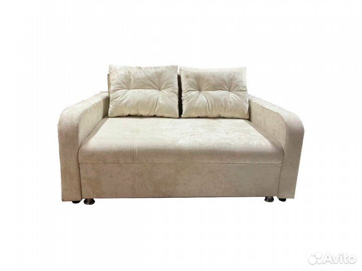 Диван-кровать Мини-Люкс (флок молочный) 120 x 190