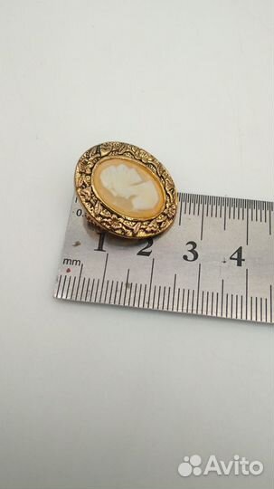 2287 Брошь подвес Камея бакелит, металл, се