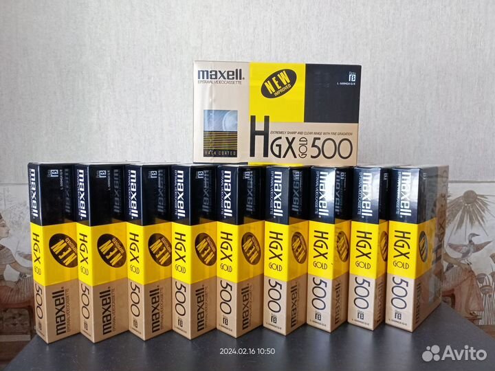 Видеокассеты maxell beta HGX gold L-500HGX