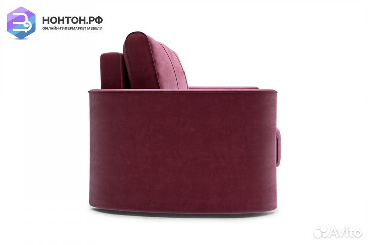 Диван еврокнижка Колибри бордовый