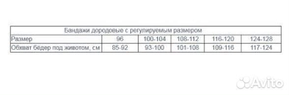Бандаж универсальный (до и после родов) р.108-112