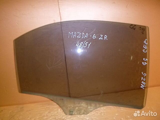 Стекло двери задней правой mazda (GG) 2002-2007