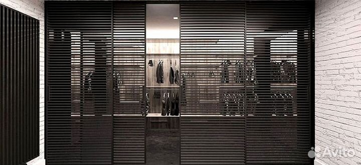 Раздвижные реечные перегородки