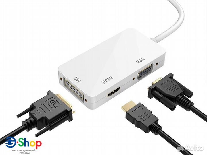 Переходник mini DP-Thunderbold на Hdmi для MacBook
