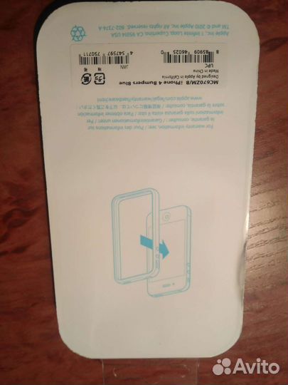 Бампер iPhone 4/4S новый оригинал