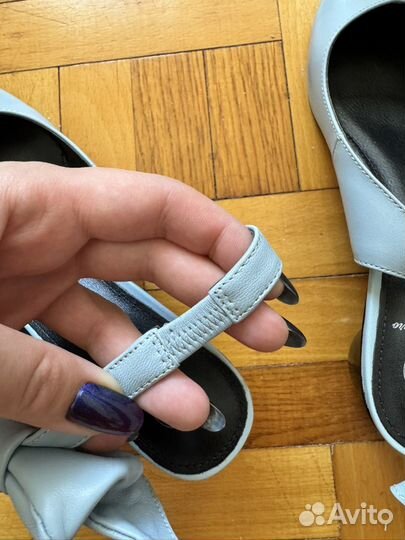 Балетки натуральная кожа 38