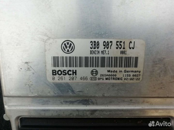 Мозги контроллер эбу фольксваген пассат б5 б5+