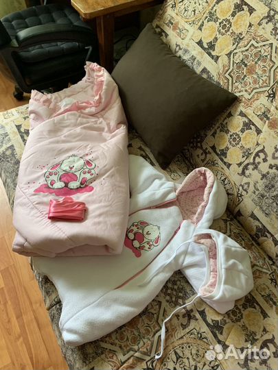 Конверт на выписку для девочки осень