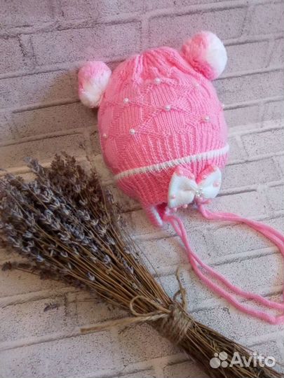 Шапочка для новорожденной