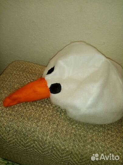 Новогодний костюм Снеговик (накидка и шапка)