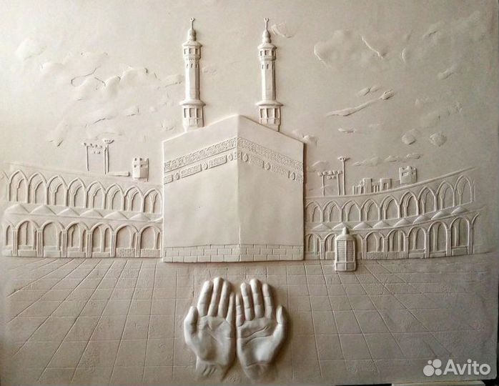 Гипсовое панно барельеф