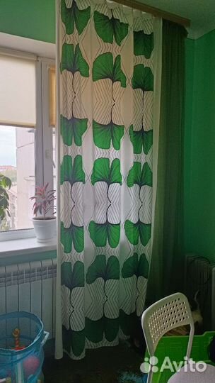 Шторы льняные бу